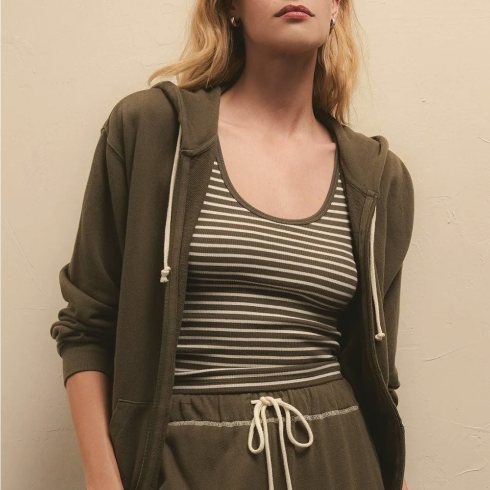 Z Supply Olive Hoodie
